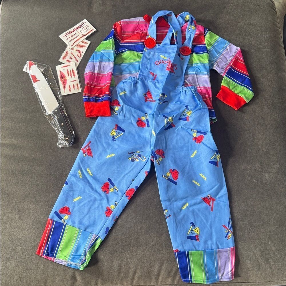 Kids Unisex Chucky Child’s Play Halloween Costume Size S 3/4 years NEW